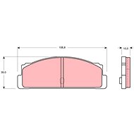 TRW Brzdové destičky GDB107 - Brake Pads