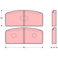 TRW Brake Pads GDB109 - Brake Pads