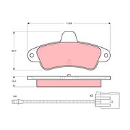 TRW Brzdové destičky GDB1112 - Brake Pads