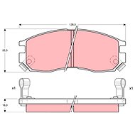 TRW Brzdové destičky GDB1128 - Brake Pads