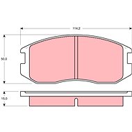 TRW Brake Pads GDB1129 - Brake Pads