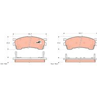 TRW Brzdové destičky GDB1139 - Brake Pads