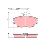 TRW Brzdové destičky GDB114 - Brake Pads