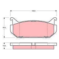 TRW Brake Pads GDB1140 - Brake Pads