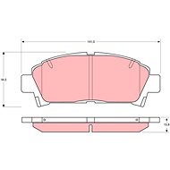 TRW Brzdové destičky GDB1145 - Brake Pads