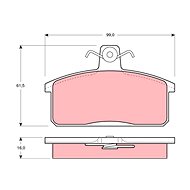 TRW Brzdové destičky GDB1165 - Brake Pads