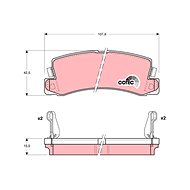 TRW Brzdové destičky GDB1168 - Brake Pads