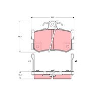 TRW Brake Pads GDB1169 - Brake Pads