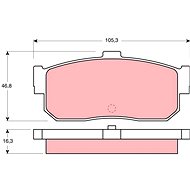 TRW Brzdové destičky GDB1172 - Brake Pads
