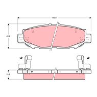 TRW Brzdové destičky GDB1185 - Brake Pads