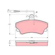 TRW Brzdové destičky GDB1203 - Brake Pads