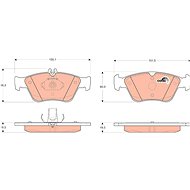 TRW Brzdové destičky GDB1205 - Brake Pads