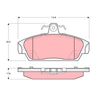 TRW Brzdové destičky GDB1214 - Brake Pads