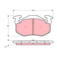 TRW Brzdové destičky GDB1217 - Brake Pads