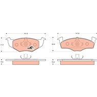 TRW Brake Pads GDB1218 - Brake Pads