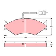TRW Brzdové destičky GDB1249 - Brake Pads