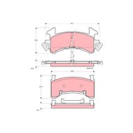 TRW Brzdové destičky GDB1272 - Brake Pads