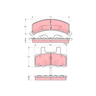 TRW Brzdové destičky GDB1273 - Brake Pads