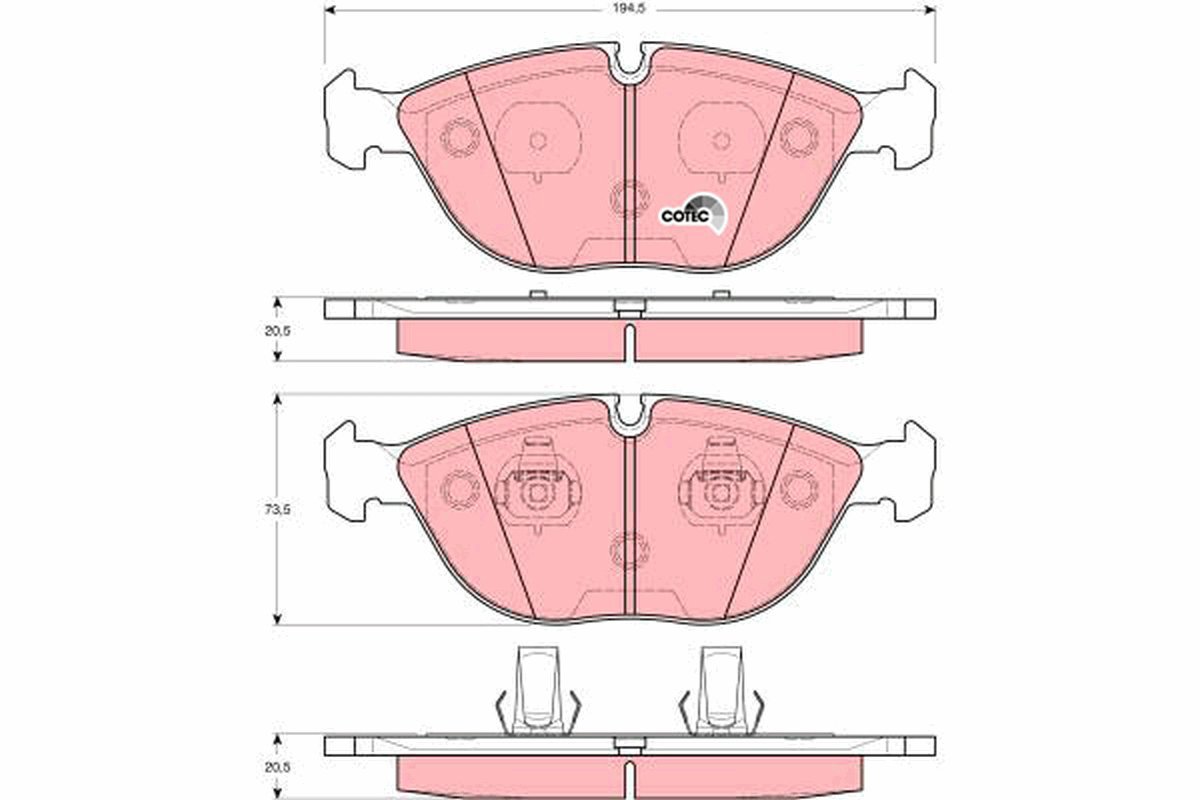 TRW Brake Pads GDB1285 - Brake Pads