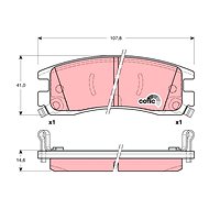 TRW Brzdové destičky GDB1309 - Brake Pads