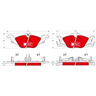 TRW Brzdové destičky GDB1351DTE - Brake Pads
