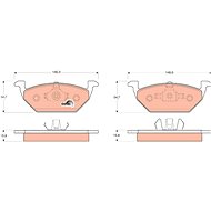 TRW Brzdové destičky GDB1357 - Brake Pads