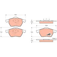 TRW Brzdové destičky GDB1376 - Brake Pads