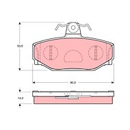 TRW Brzdové destičky GDB1377 - Brake Pads