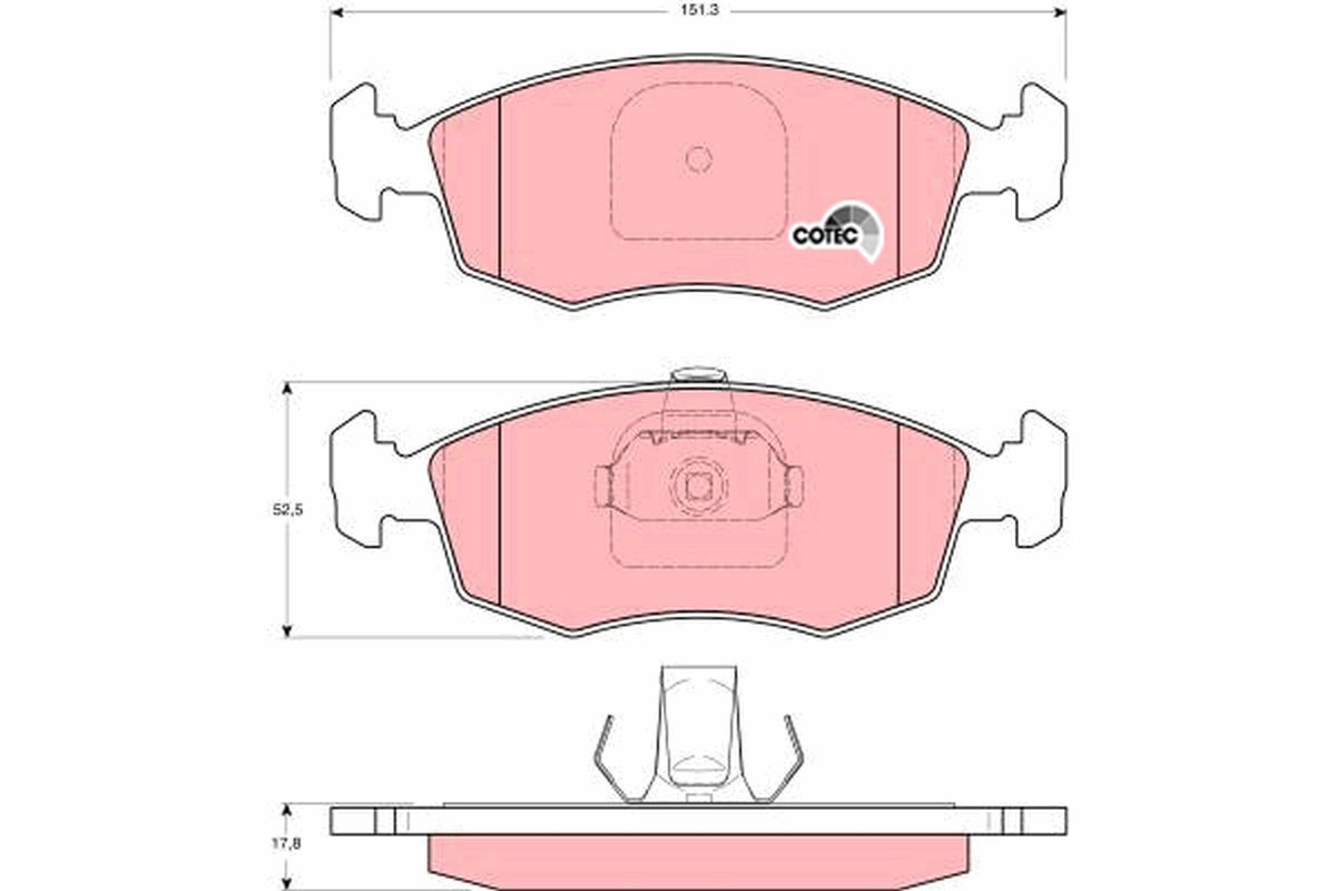 TRW Brake Pads GDB1383 - Brake Pads