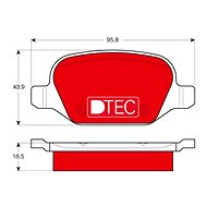 TRW Brzdové destičky GDB1396DTE - Brake Pads