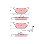 TRW Brzdové destičky GDB1397 - Brake Pads