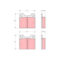 TRW Brzdové destičky GDB142 - Brake Pads