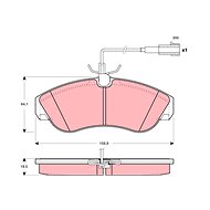TRW Brzdové destičky GDB1426 - Brake Pads