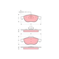 TRW Brzdové destičky GDB1444 - Brake Pads