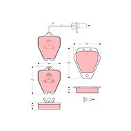 TRW Brake Pads GDB1451 - Brake Pads