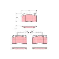 TRW Brzdové destičky GDB1453 - Brake Pads