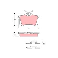 TRW Brzdové destičky GDB1458 - Brake Pads