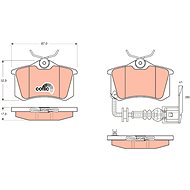 TRW Brzdové destičky GDB1475 - Brake Pads