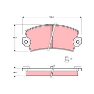 TRW Brzdové destičky GDB149 - Brake Pads
