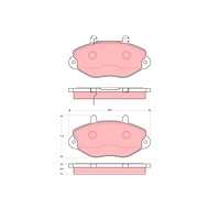 TRW Brzdové destičky GDB1573 - Brake Pads