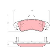 TRW Brzdové destičky GDB1580 - Brake Pads