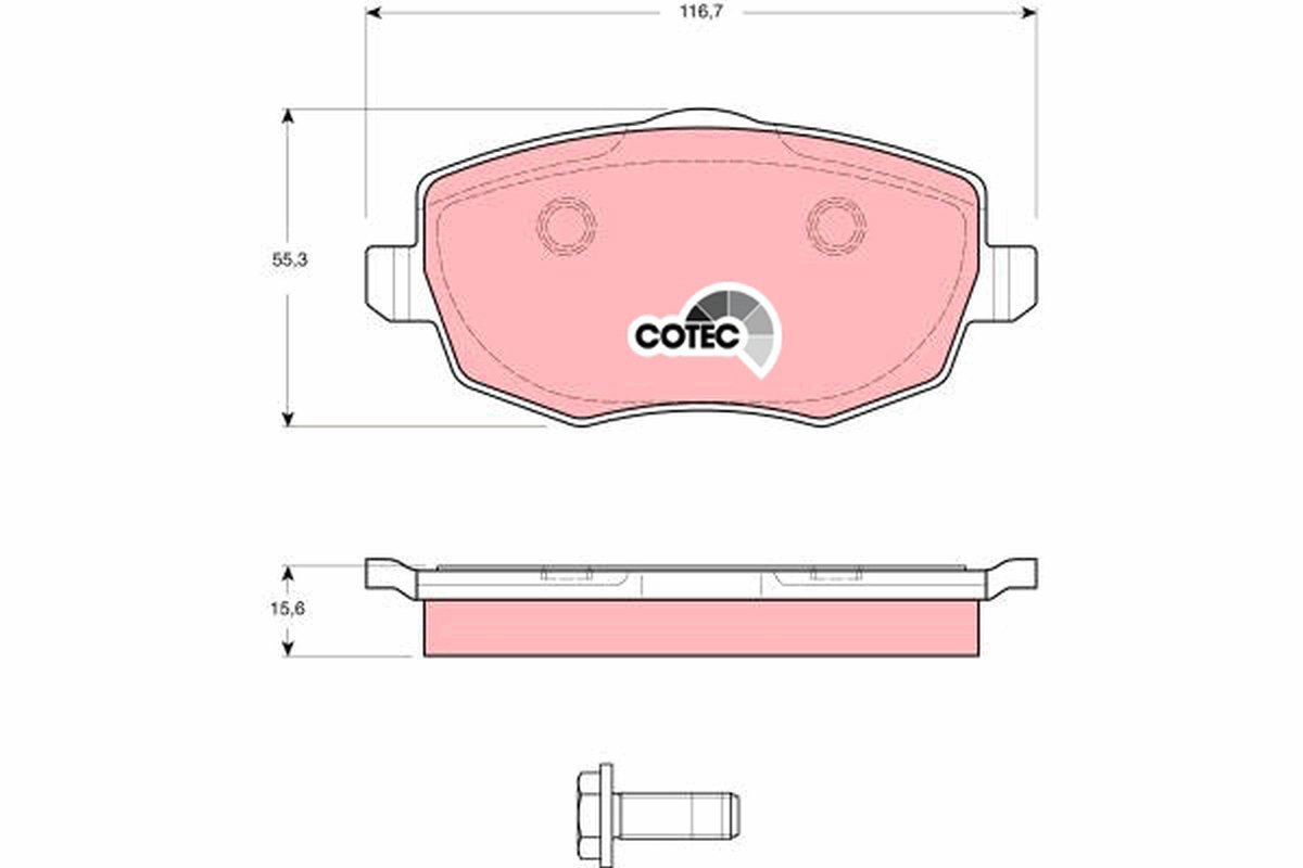 TRW Brake Pads GDB1593 - Brake Pads