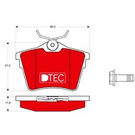 TRW Brzdové destičky GDB1596DTE - Brake Pads