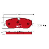 TRW Brzdové destičky GDB1631DTE - Brake Pads