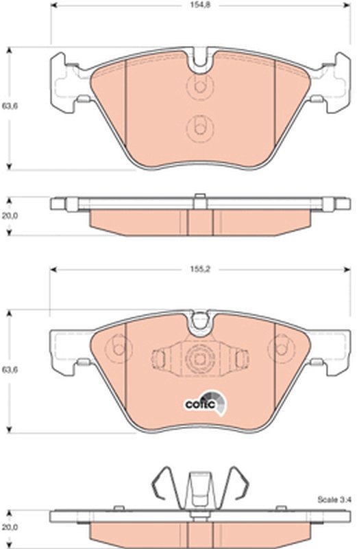TRW Brake Pads GDB1662 - Brake Pads