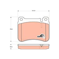 TRW Brzdové destičky GDB1693 - Brake Pads