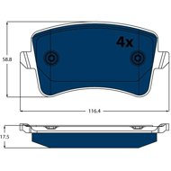 TRW Brake Pads GDB1765BTE - Brake Pads