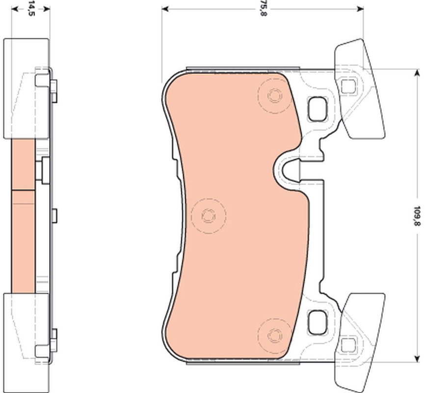 TRW Brake Pads GDB1856 - Brake Pads