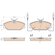TRW Brake Pads GDB2012 - Brake Pads