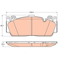 TRW Brake Pads GDB2020 - Brake Pads